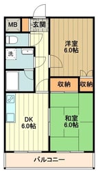 メインビル国立の物件間取画像